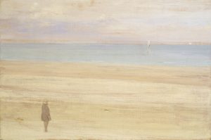 James Abott Mcneill Whistler 'Harmony in blue and silver' 1865